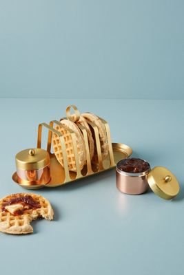 Evie Toast Rack + Jam Jar Set