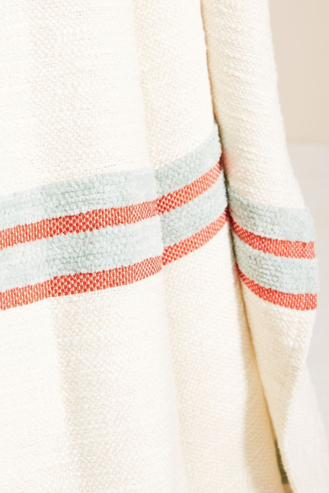 Woven Anya Striped Throw Blanket #1