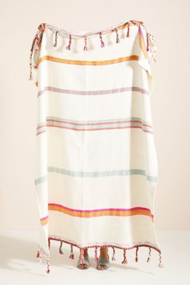 Woven Anya Striped Throw Blanket
