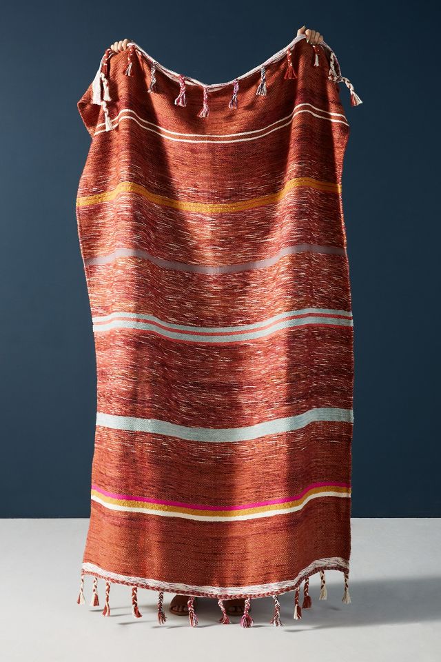 NEW Anthropologie Woven on sale Throw Blanket