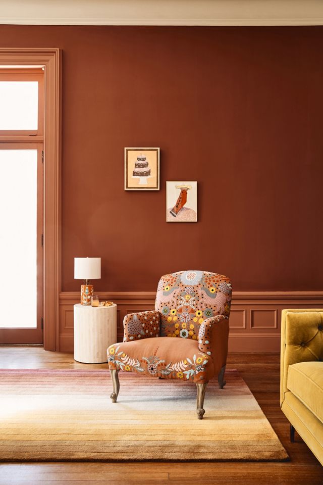 Rounded Inlay Drum Side Table #5