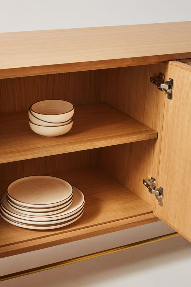 Wallace Cane and Oak Sideboard #3