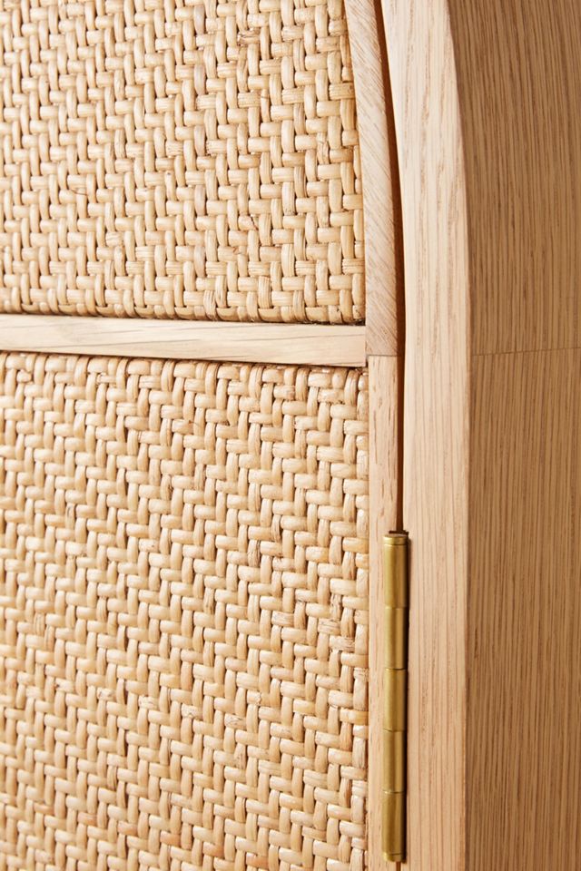Wallace Cane and Oak Armoire #5