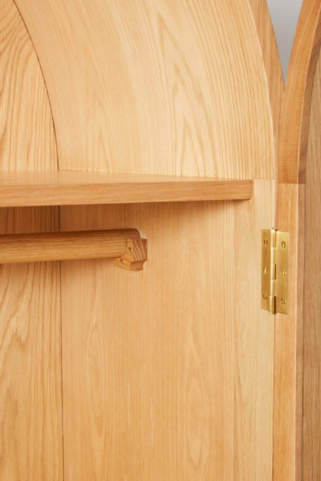 Wallace Cane and Oak Armoire #6