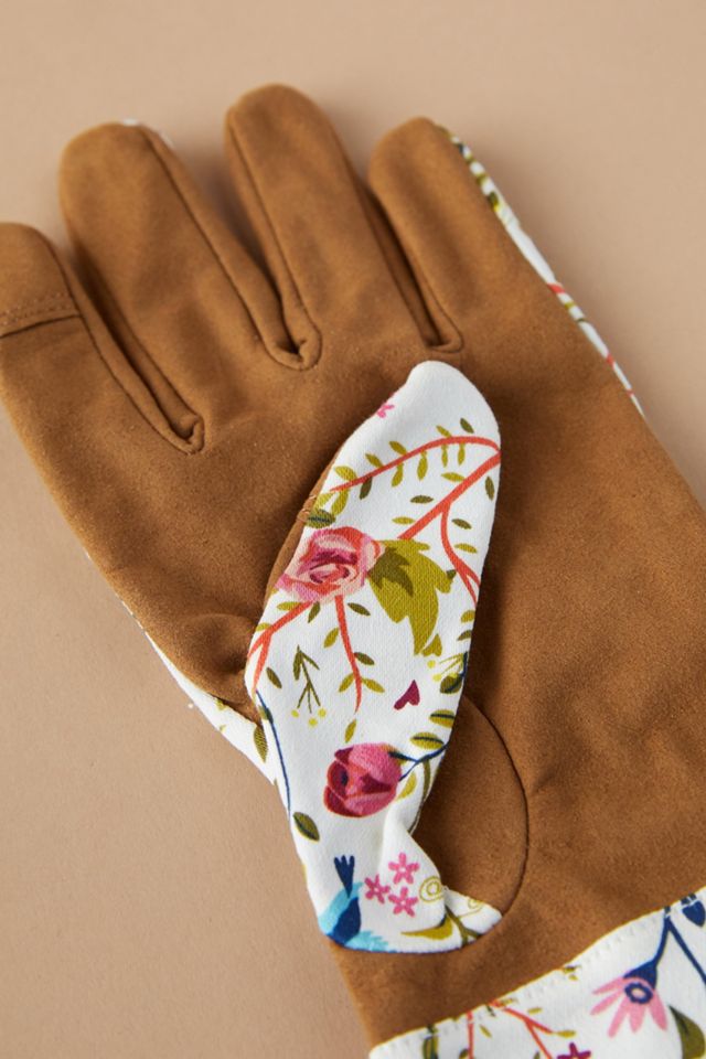 Long Floral Garden Gloves #5