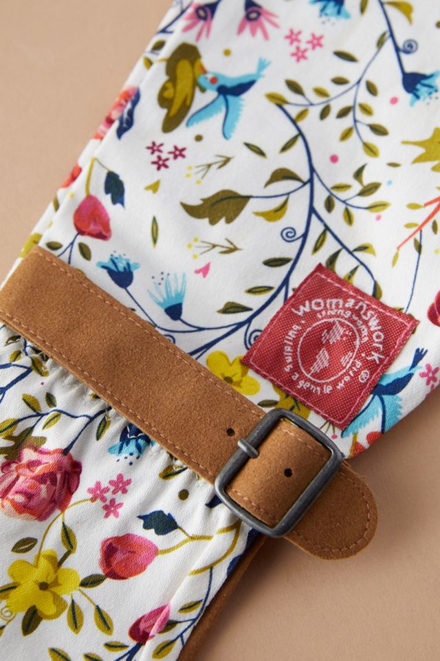 Long Floral Garden Gloves #1