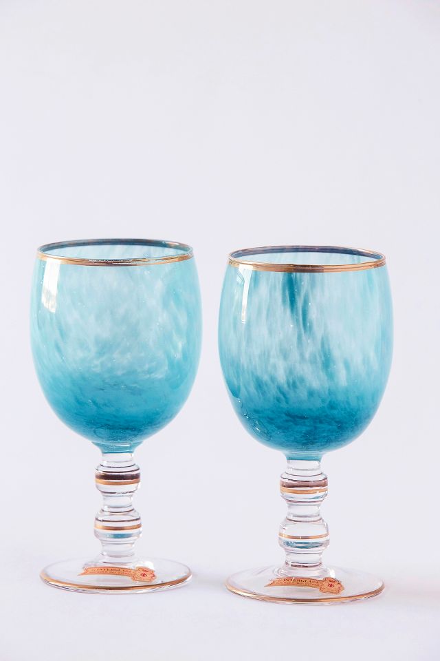 Timeless Wine Glasses, Italian Crystal, Set of 2