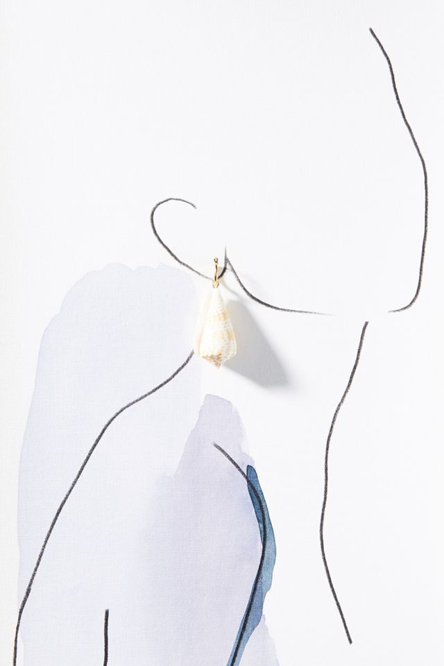 Amber Sceats Orli Shell 24K Gold-Plated Drop Earrings #2