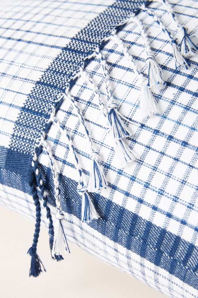 Cojín Gingham tejido #3
