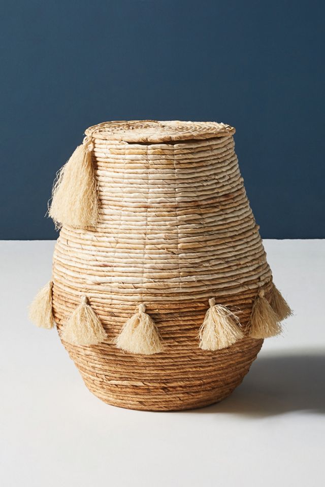 Tiefiti Tassel Laundry Basket #1