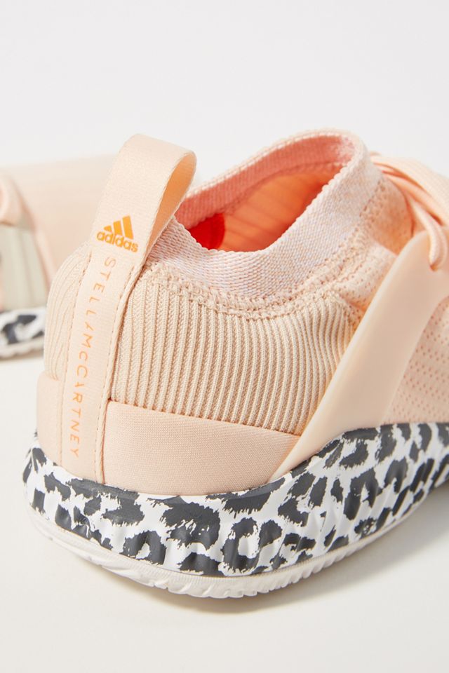 Adidas by Stella McCartney Peach Leopard Sneakers