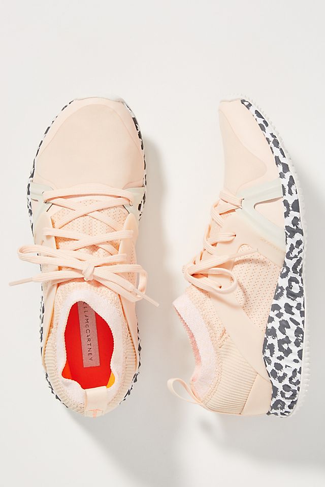 vinkel mytologi pensum Adidas by Stella McCartney Peach Leopard Sneakers | Anthropologie