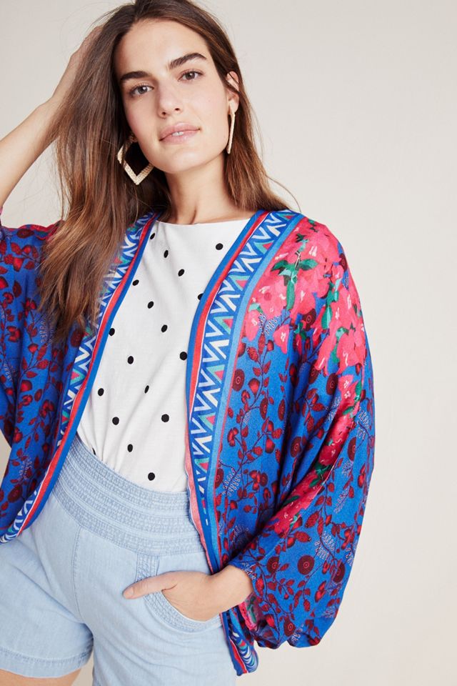 Louise Cropped Kimono Anthropologie