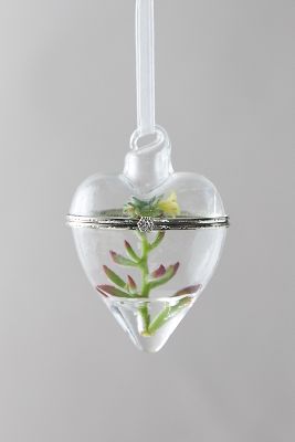 Terrain Fillable Heart Ornament In Transparent