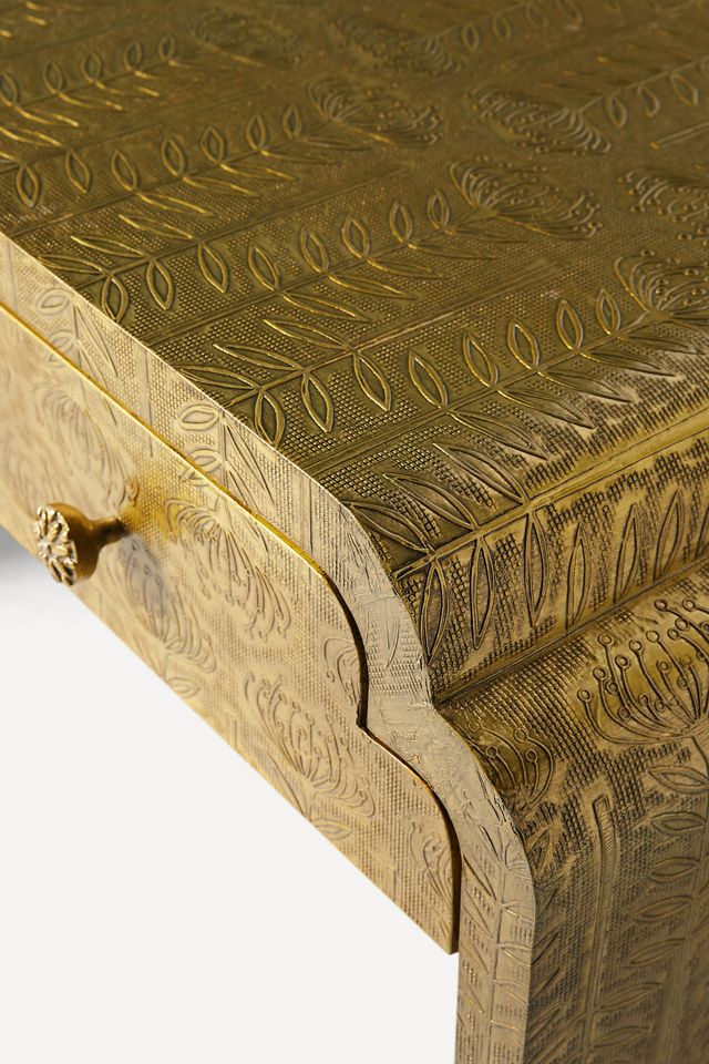 Hand-Embossed Lotus Console #3