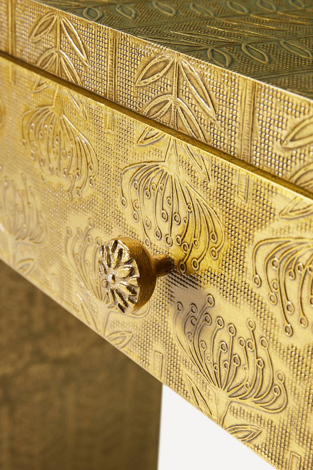 Hand-Embossed Lotus Console #4