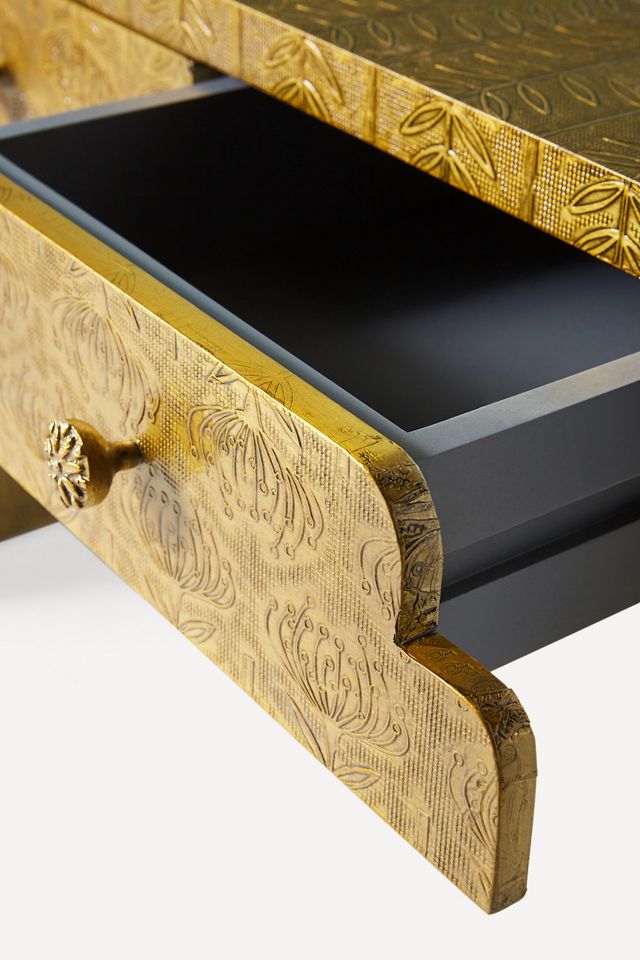 Hand-Embossed Lotus Console #5
