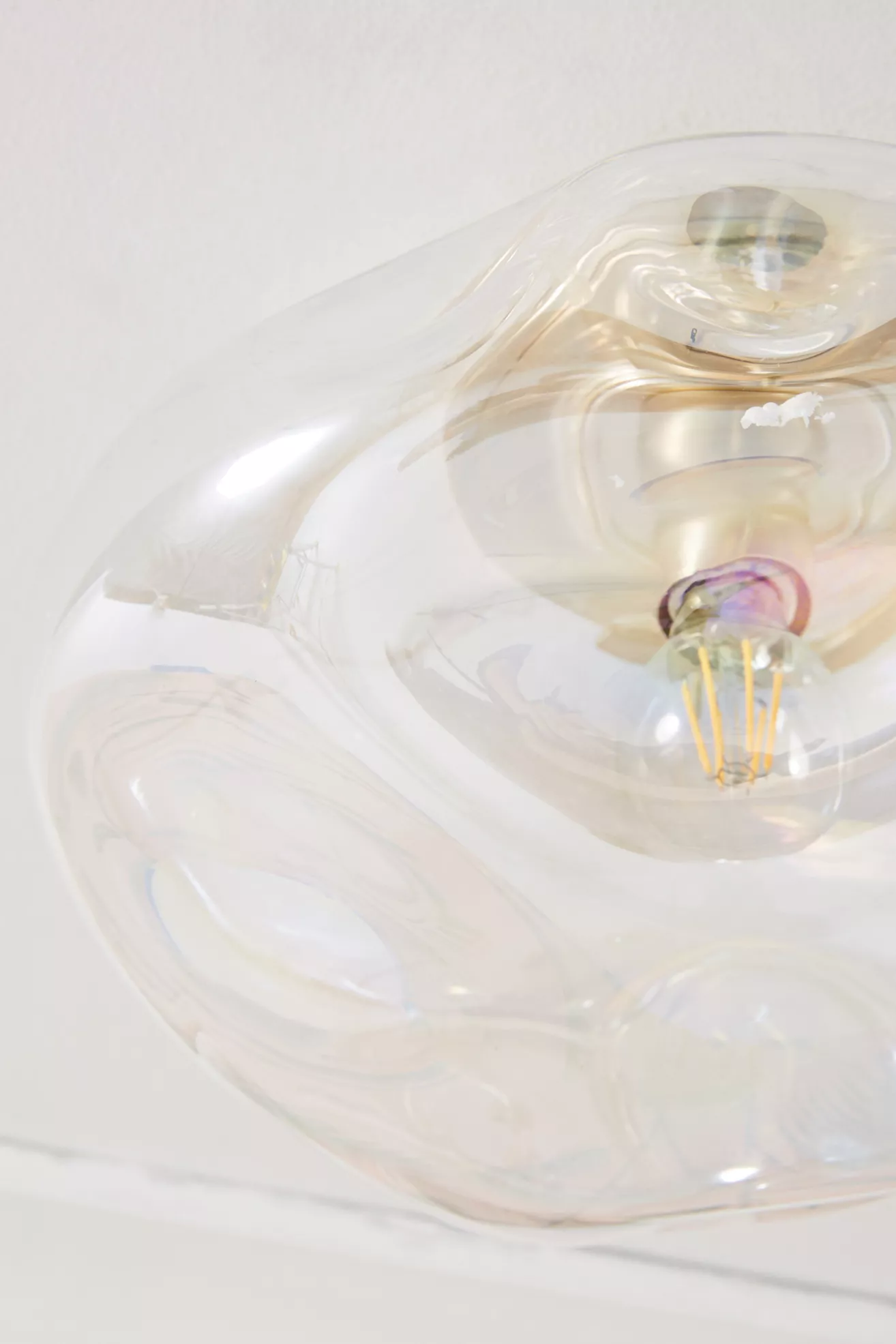Iridescent Glass Organic Flush Mount - thumbnail 3