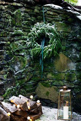 Faux Norfolk Pine Wreath