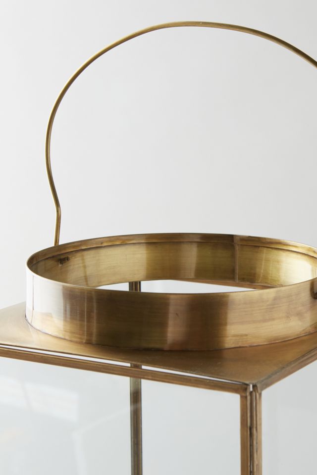 Wide Top Brass Lantern #2