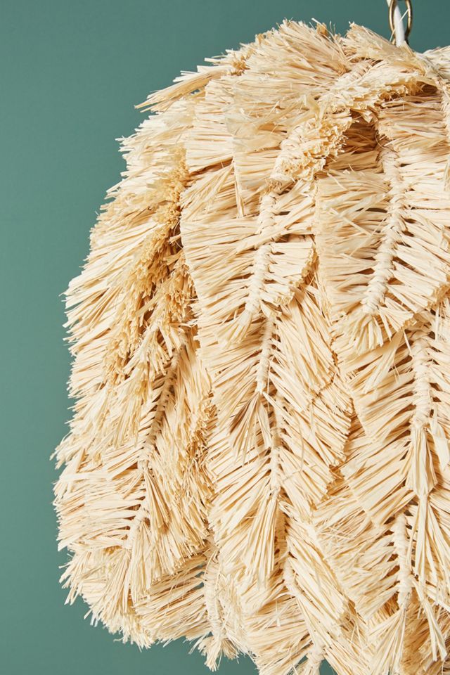 Cassie Feather Macrame Pendant #2
