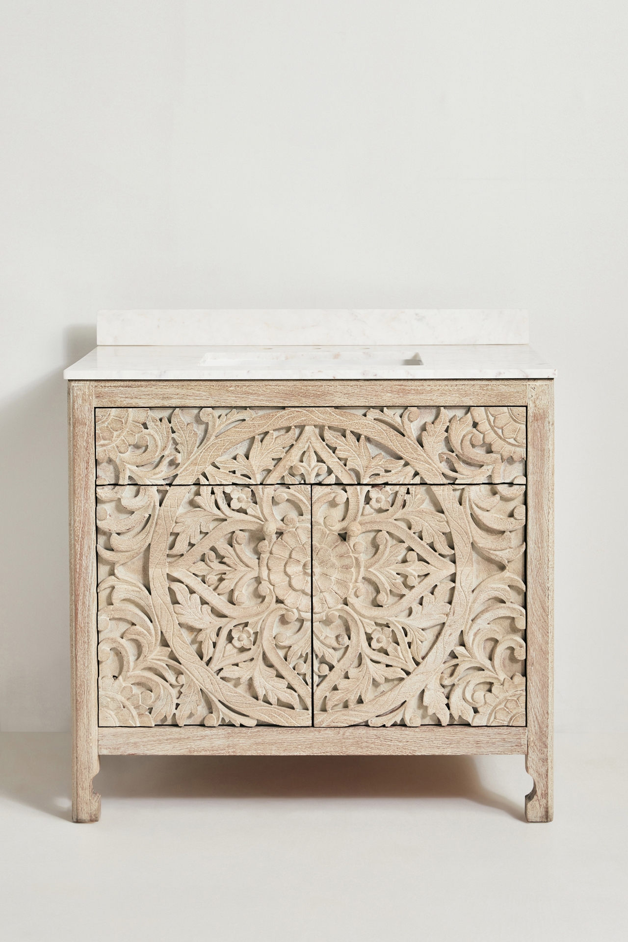 Handcarved Lombok Single Bathroom Vanity