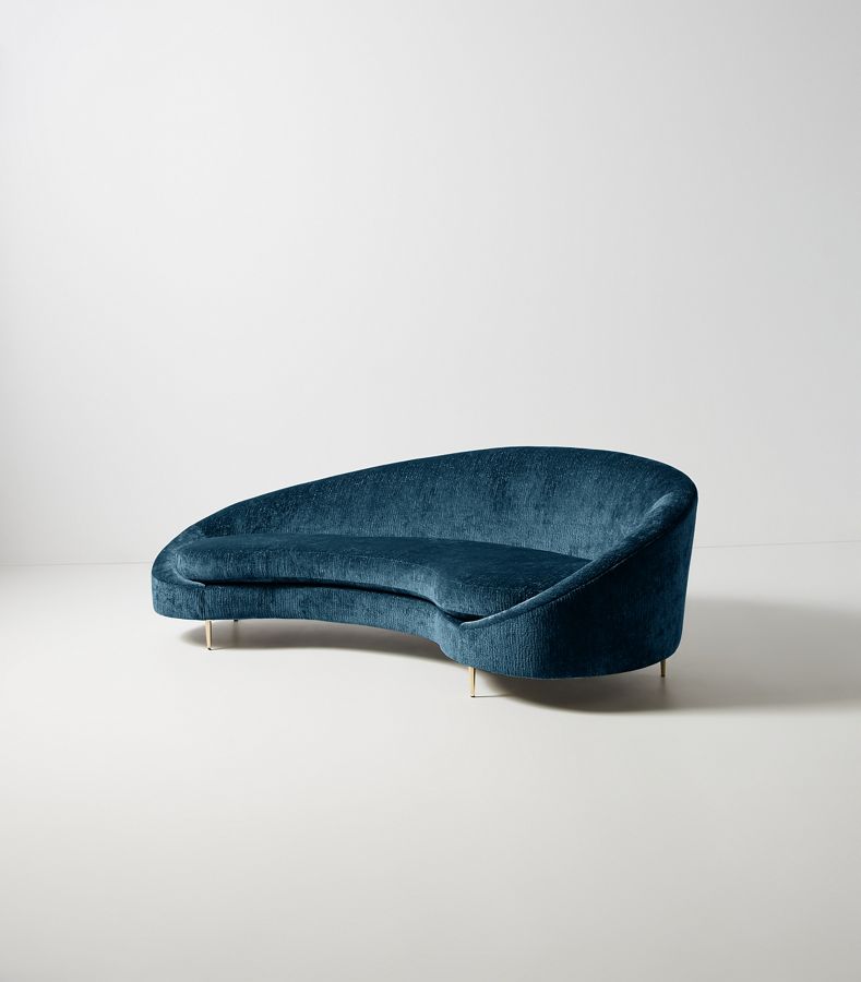 Asymmetrical Serpentine Sofa | Anthropologie