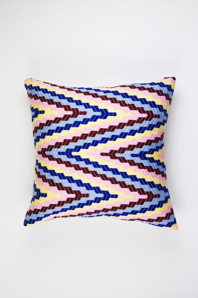 Archive New York Almolonga Royal Multi Zig Zag Pillow #1