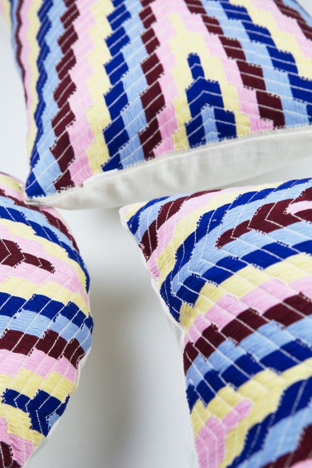 Archive New York Almolonga Royal Multi Zig Zag Pillow #4