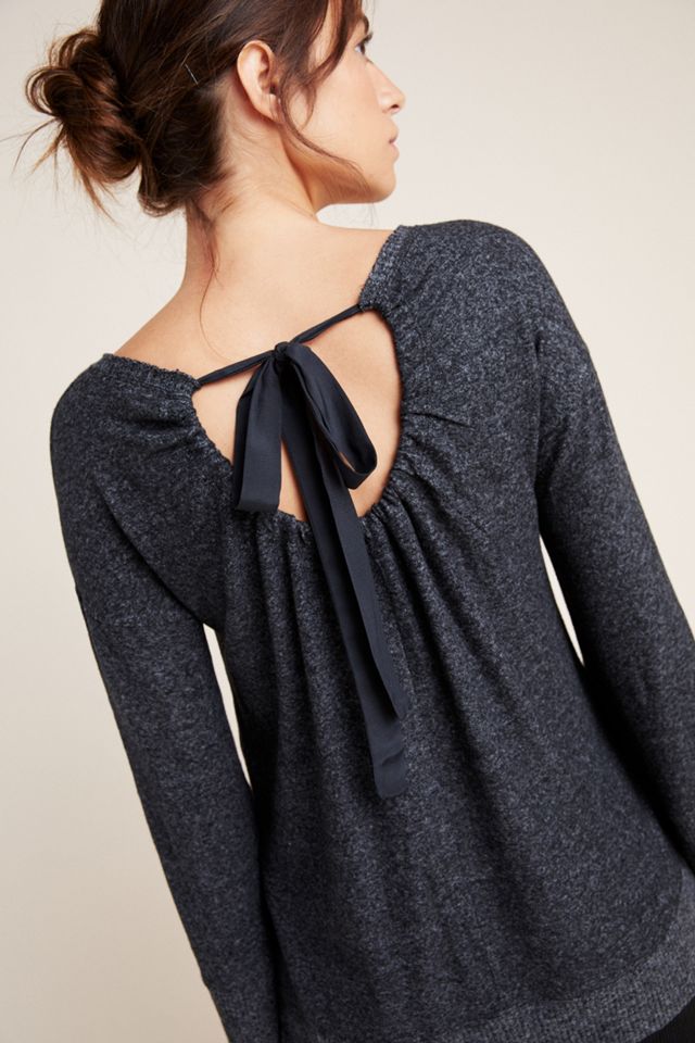 Kiera Tie-Back Hacci Pullover #2