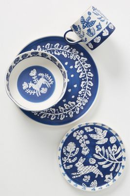 Pallu Dinner Plates, Set of 4