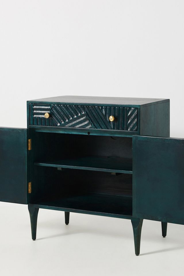 Handcarved Paje Entryway Cabinet #2
