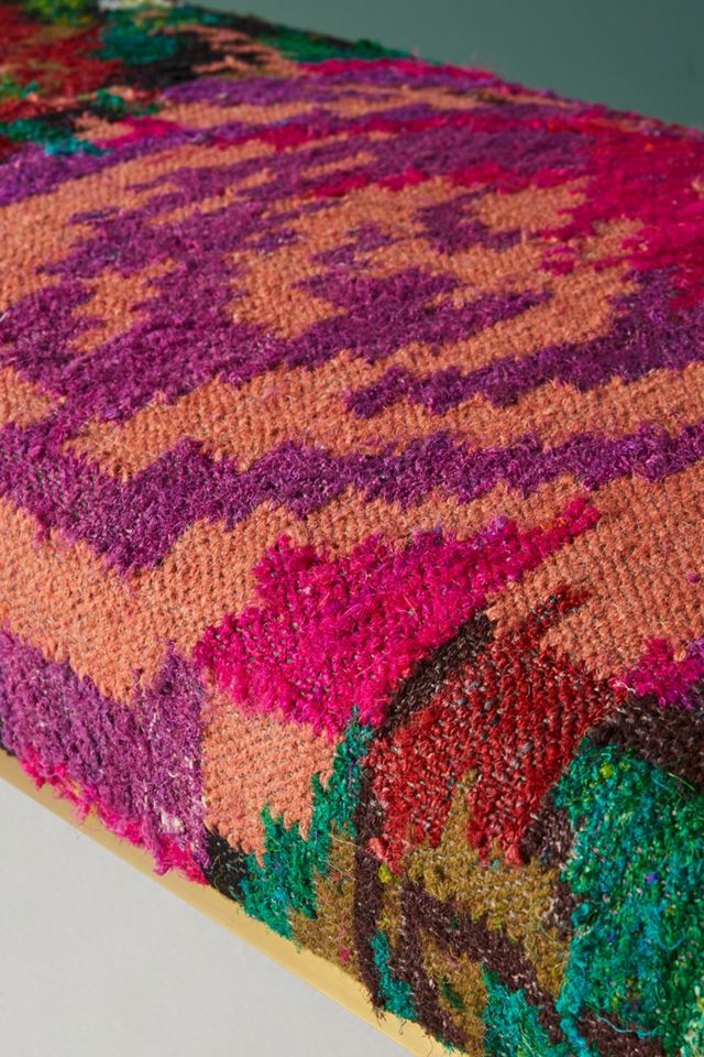 Roses Silk Carpet Ottoman #3