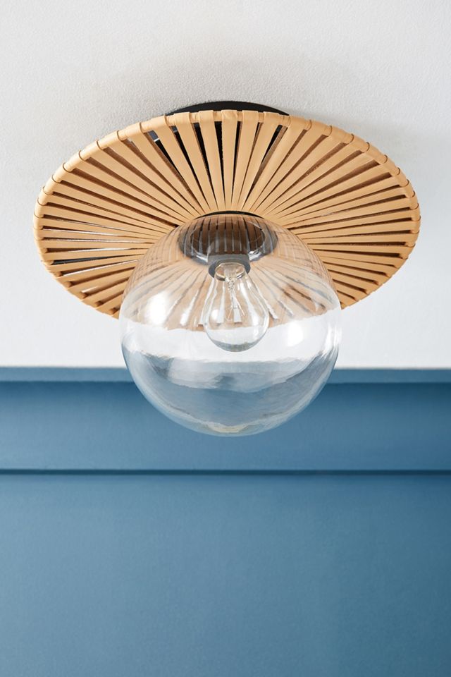 Meghan Leather Flush Mount #1
