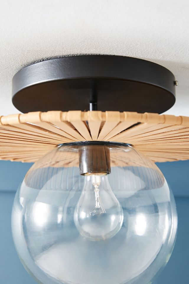 Meghan Leather Flush Mount #3