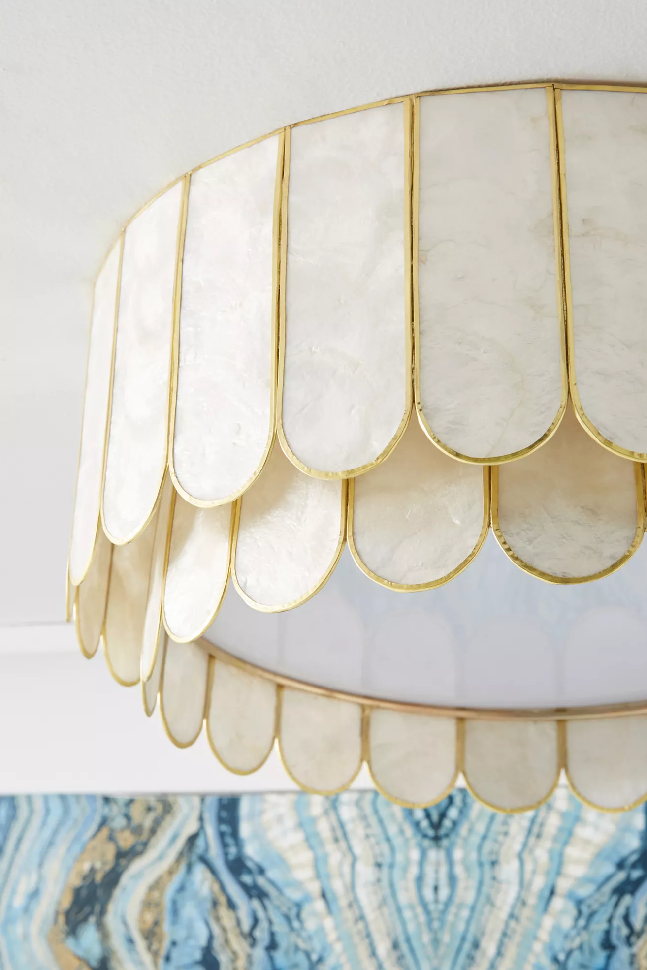 Madelyn Capiz Faceted Flush Mount - thumbnail 3