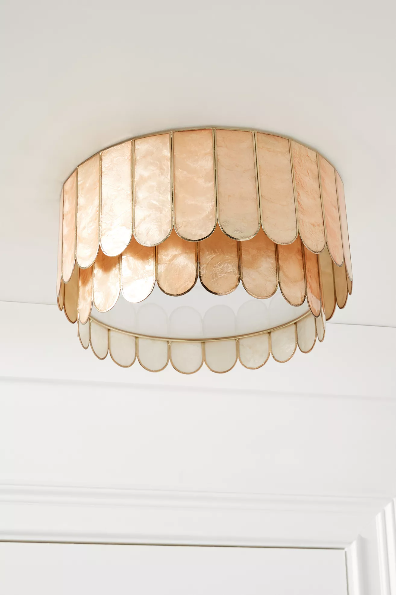 Madelyn Capiz Faceted Flush Mount - thumbnail 5