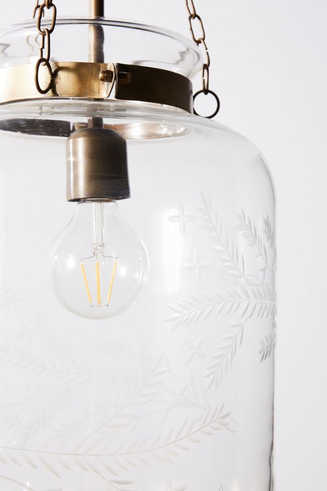 Etched Lantern Pendant #2