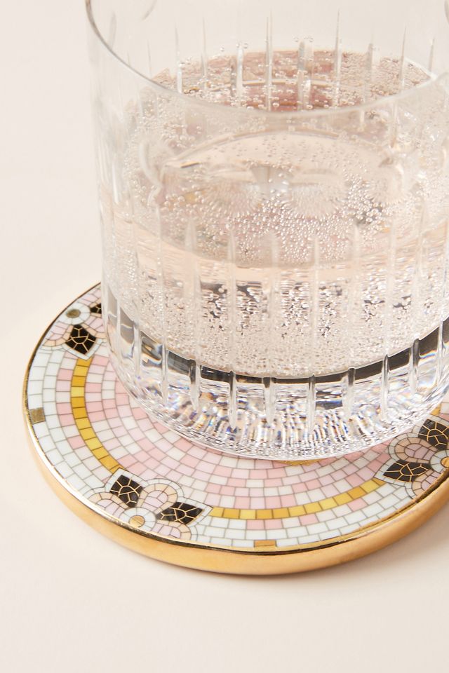 The Bistro Tile Stoneware Coaster: Garden Edition #2