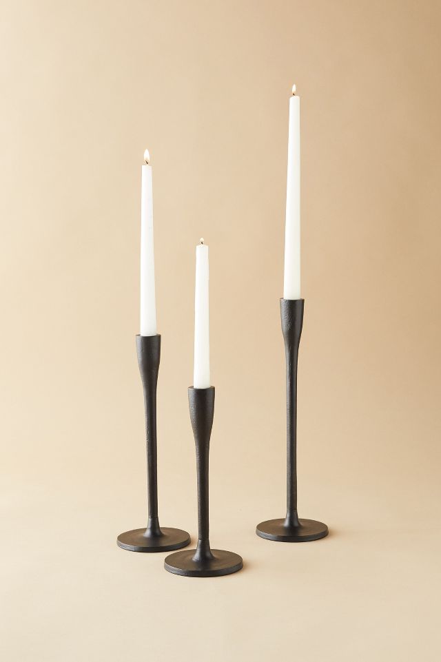 Farmhouse Candleholder Sticks, Matte Black Candle Candlesticks