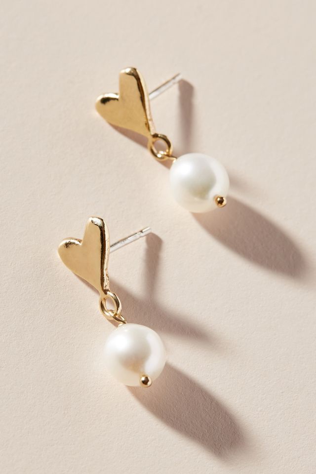 Vivienne Westwood Lynette Pearl Heart Earrings