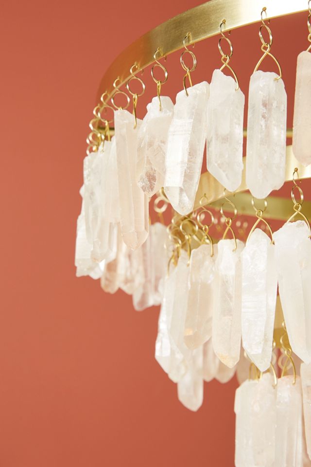 May Rose Quartz Chandelier #2
