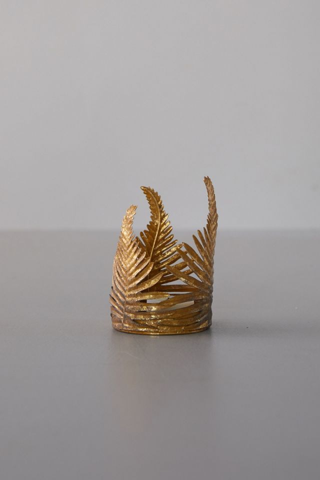 Golden Fern Candle Holder #4