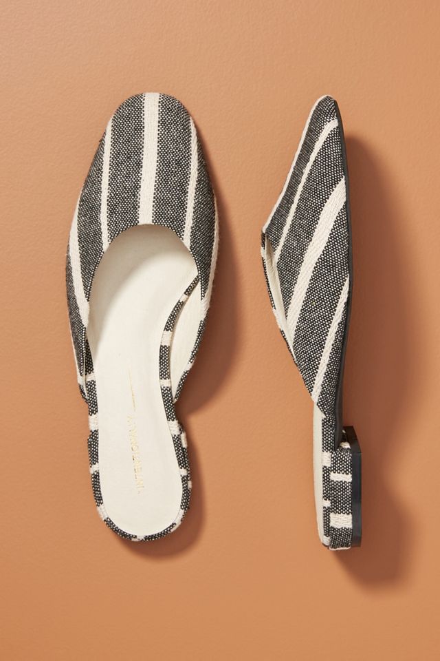 Intentionally Blank Striped Flats