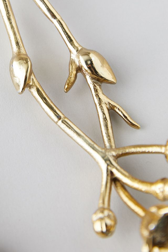 Floral Brass Serving Set #2