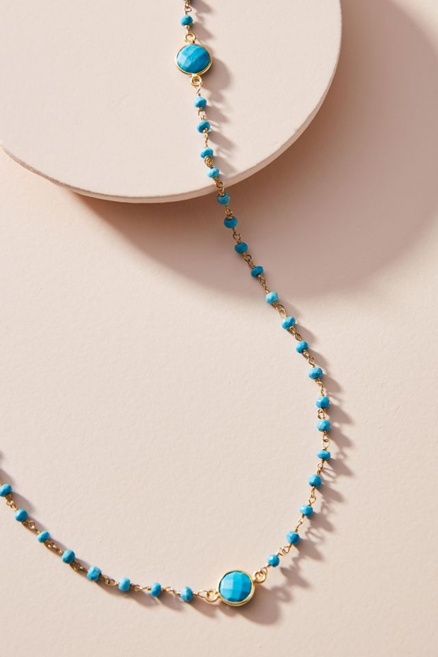 Jemma Sands Gemstone Layer Necklace #1