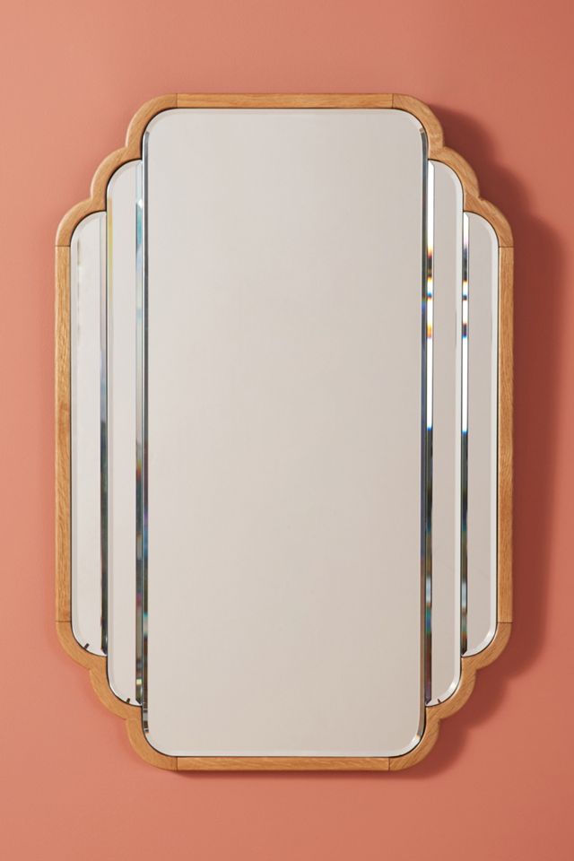 Soho Home x Anthropologie Oak Deco Mirror #1