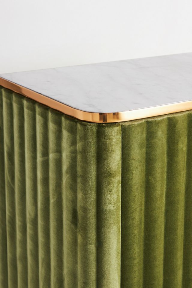 Juneau Velvet Bar Cabinet #5