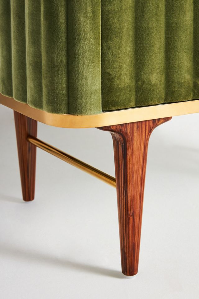 Juneau Velvet Bar Cabinet #6
