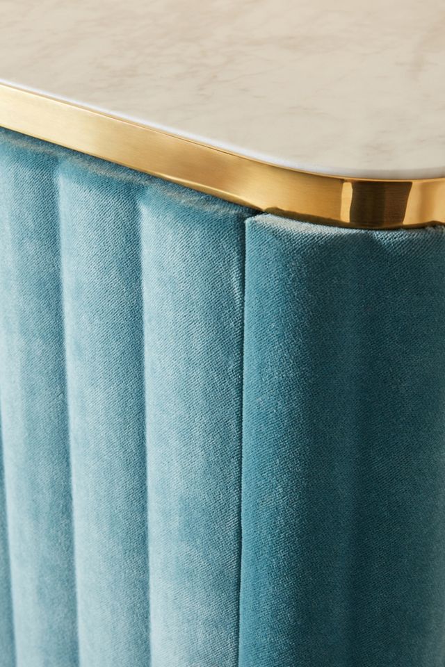 Juneau Velvet Bar Cabinet #5